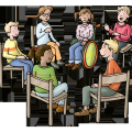 38 Sitzkreis-Kinder